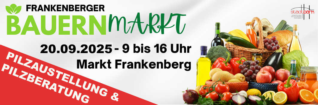 Bauernmarkt am 20.09.2025 auf dem Frankenberger Marktplatz