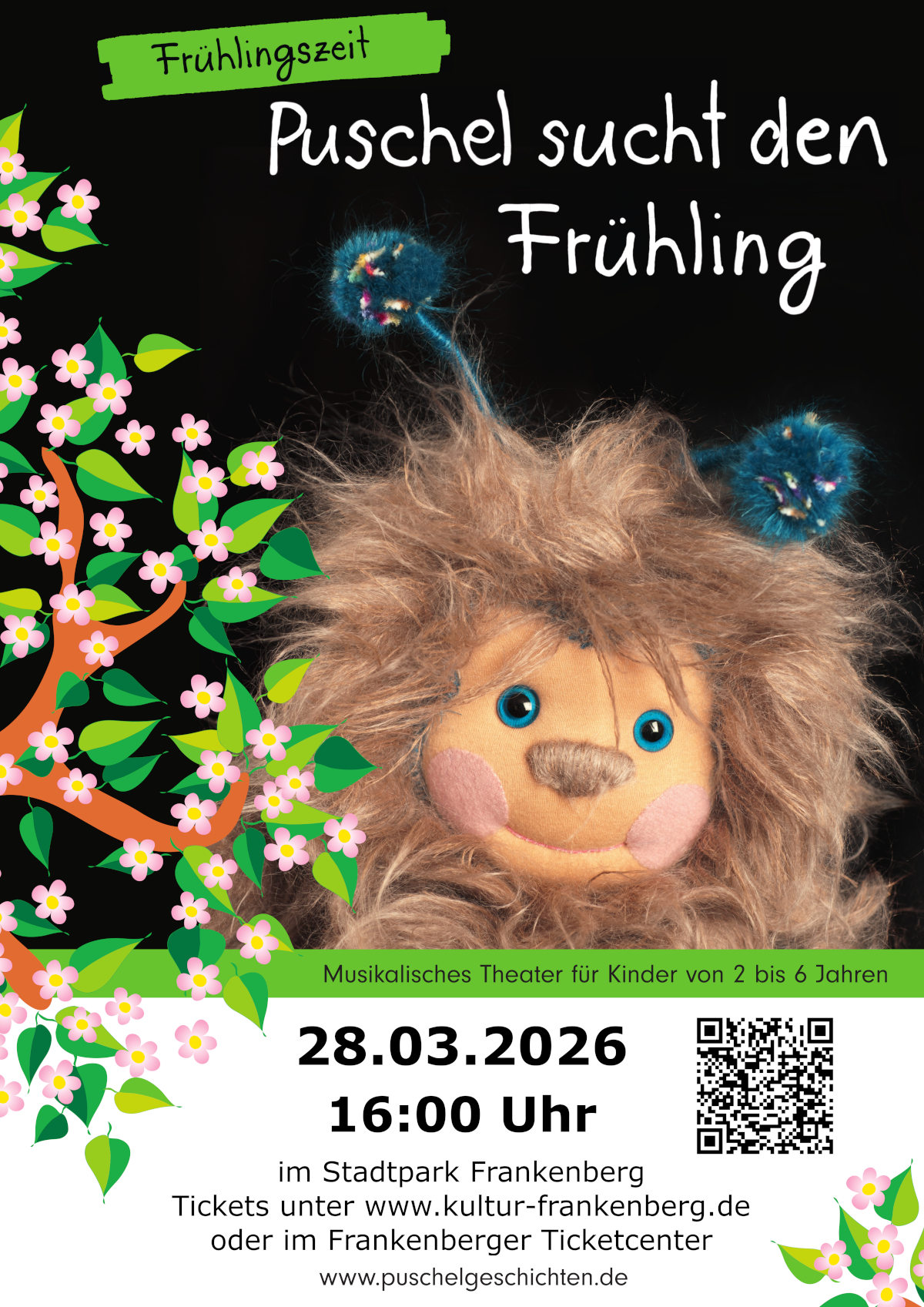 Puschel sucht den Fr&uuml;hling - ein musikalisches Theater f&uuml;r Kinder von 2 bis 6 Jahren