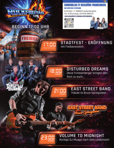 Stadtfest Frankenberg Programmplan Freitag 12.06.2026