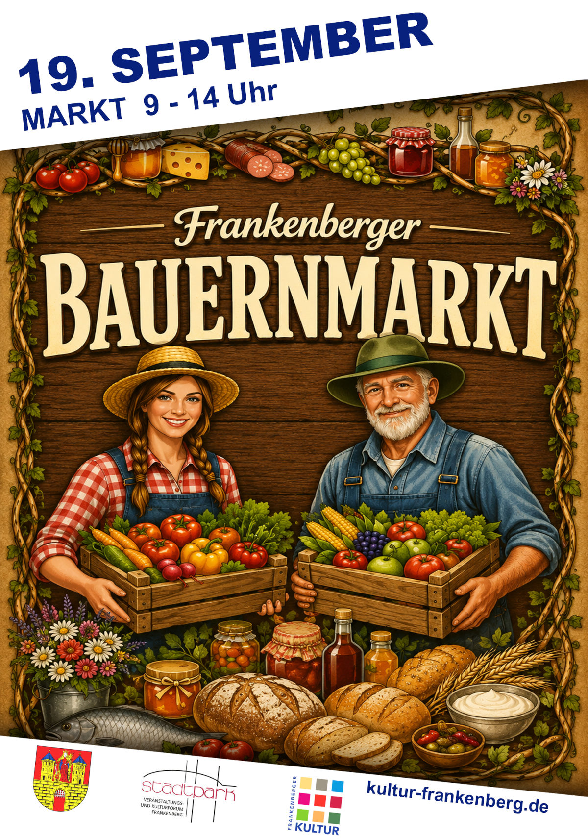 Bauernmarkt 19.09.2026 9-14 Uhr