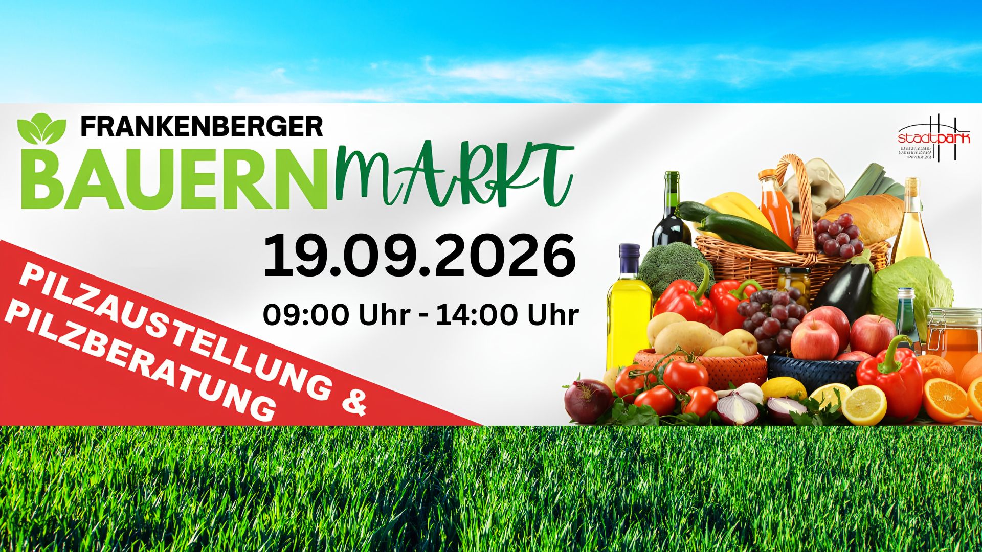Bauernmarkt 19.09.2026 9-14 Uhr
